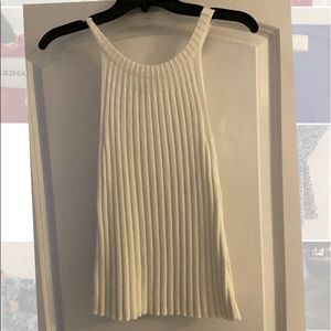 White sweater tank top